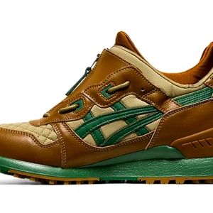 ASICS Tiger Men's GEL-Lyte MT Shoes Gold Green Leather